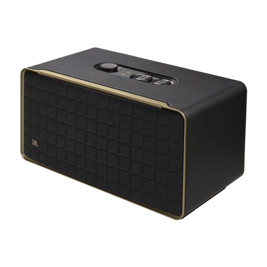 JBL Authentics 500 - Black - Hi-fidelity smart home speaker with Wi-Fi, Bluetooth and Voice Assistants with retro design. - Detailshot 1 image number null