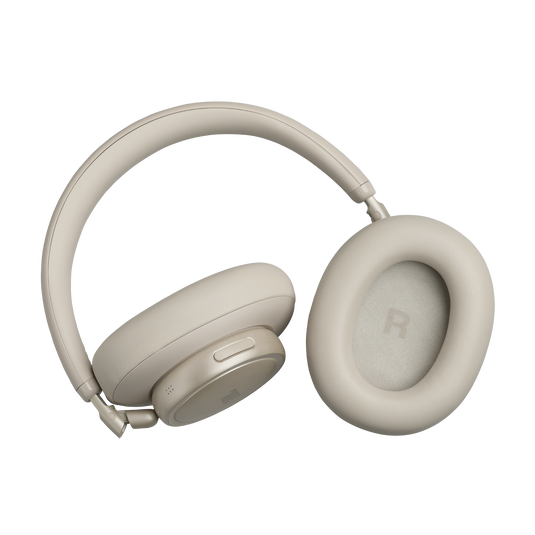 JBL Live 780NC - Sand - Wireless over-ear Noise Cancelling headphones - Detailshot 2 image number null