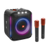 JBL PartyBox Encore - Black - Portable party speaker with 100W powerful sound, built-in dynamic light show, included digital wireless mics, and splash proof design. - Hero