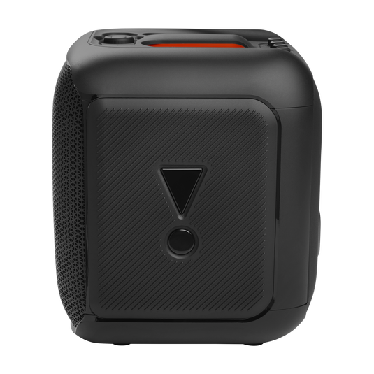 JBL PartyBox Encore - Black - Portable party speaker with 100W powerful sound, built-in dynamic light show, included digital wireless mics, and splash proof design. - Right image number null