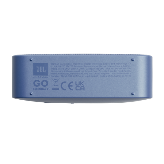 JBL Go Essential 2 - Blue CSTM - Portable Waterproof Speaker - Bottom image number null
