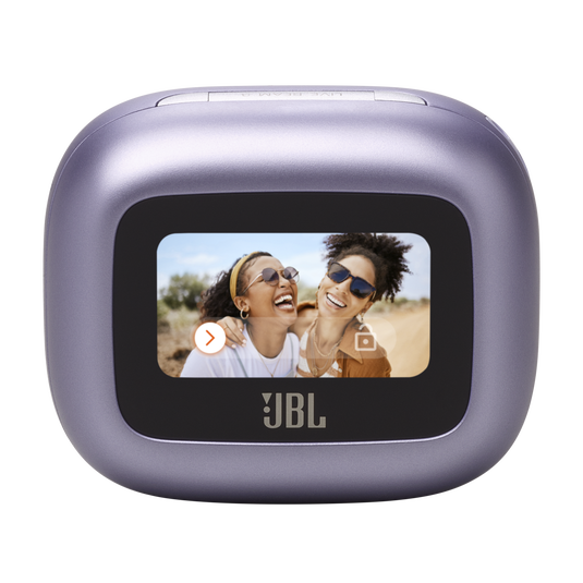 JBL Live Beam 3 - Purple - True wireless noise-cancelling closed-stick earbuds - Detailshot 2 image number null