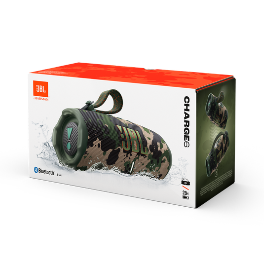 【美品】JBL CHARGER 6. クアッド（迷彩柄） JBL Charge 6 | Caixa de som Bluetooth portátil à prova d'água e de