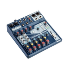 Notepad-8FX | Mixer analógico de tamanho compacto com USB I/O e