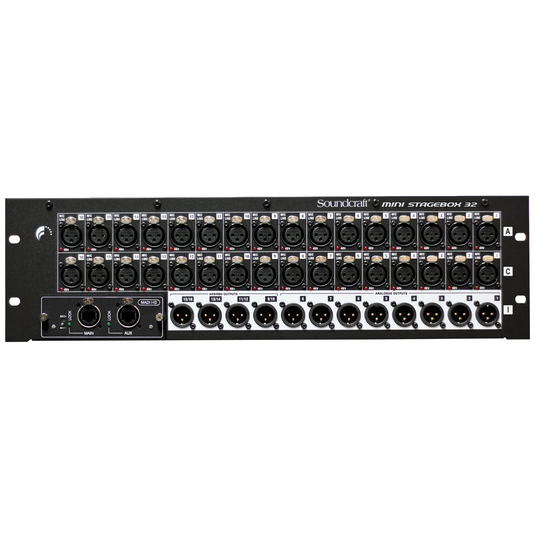 Mini Stagebox 32R - Black - Low-cost option for stage connectivity - Hero image number null