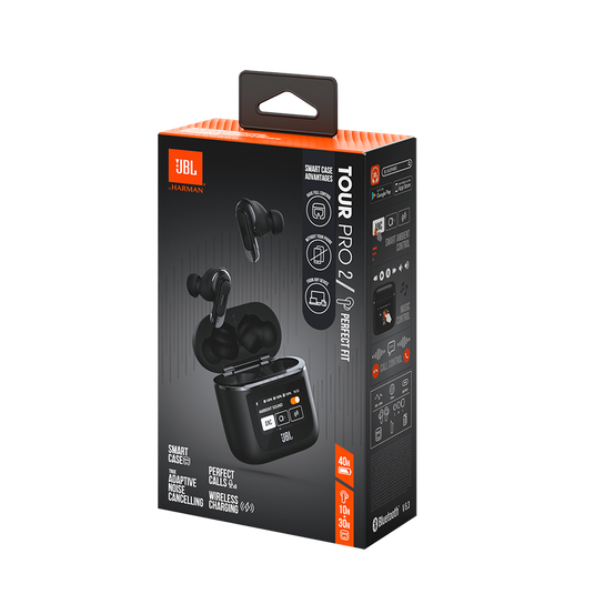 JBL Tour Pro 2 - Black - True wireless Noise Cancelling earbuds - Detailshot 10 image number null