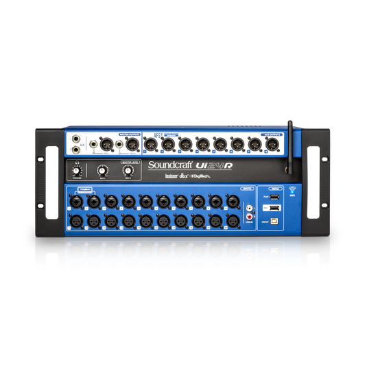 Ui24R | Mixer digital de 24 canais/gravador multi-track com USB e