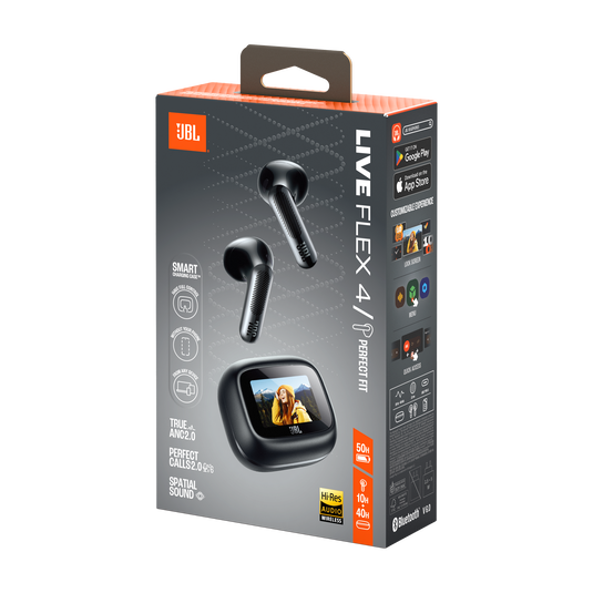 JBL Live Flex 4 - Black - True wireless Noise Cancelling earbuds - Detailshot 15 image number null
