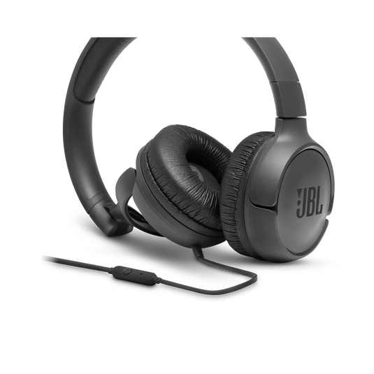 JBL Tune 500 - Black - Wired on-ear headphones - Detailshot 3 image number null