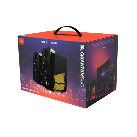 【ゲーミングスピーカー】JBL QUANTIUM DUO JBL Quantum Duo | Caixa de som gamer c/ Frete Grátis
