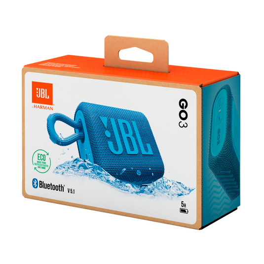 JBL Go 3 Eco - Blue - Ultra-portable Waterproof Speaker - Detailshot 5 image number null