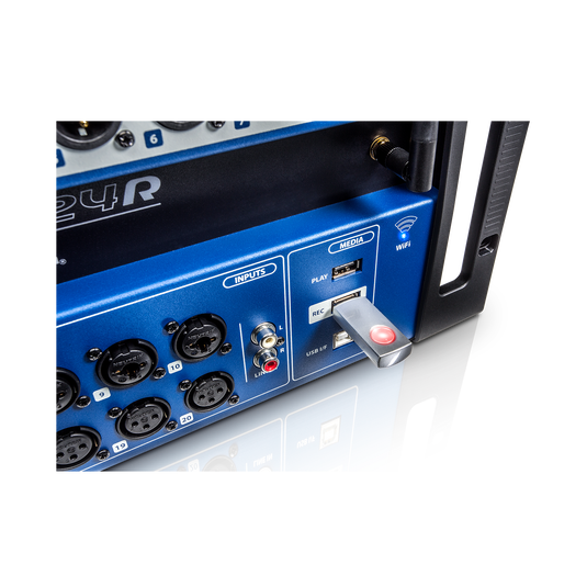 Ui24R | Mixer digital de 24 canais/gravador multi-track com USB e