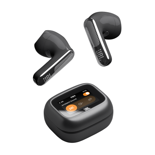 JBL Live Flex 4 - Black - True wireless Noise Cancelling earbuds - Top image number null