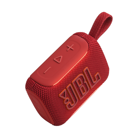 JBL Go 5 - Red - Ultra-portable waterproof and drop-proof speaker with JBL legendary sound and ambient edge lighting - Detailshot 2 image number null