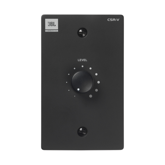 JBL CSR-V - Black - Wall Mounted Remote Control for Commercial Mixer-Amplifiers - Hero image number null