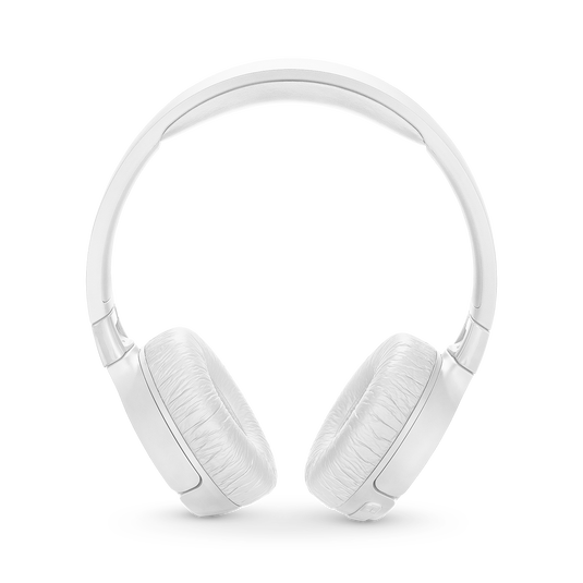 JBL Tune 600BTNC - White - Wireless, on-ear, active noise-cancelling headphones. - Front image number null
