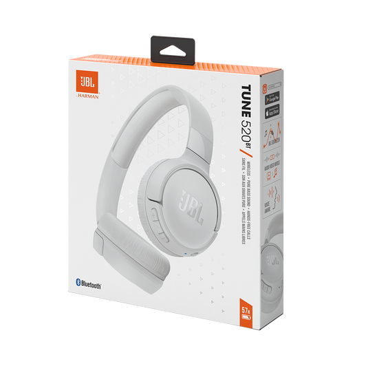 JBL Tune 520BT - White - Wireless on-ear headphones - Detailshot 10 image number null