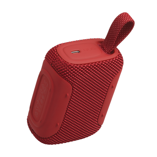 JBL Go 5 - Red - Ultra-portable waterproof and drop-proof speaker with JBL legendary sound and ambient edge lighting - Back image number null