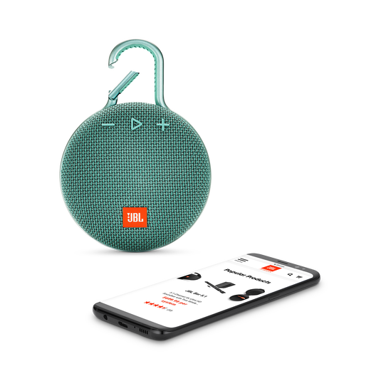 JBL Clip 3 - River Teal - Portable Bluetooth&reg; speaker - Detailshot 1 image number null