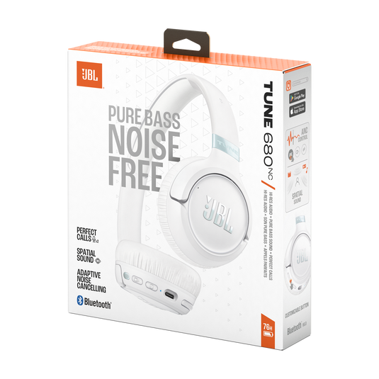 JBL Tune 680NC - White - Wireless on-ear Noise cancelling headphones - Detailshot 15 image number null