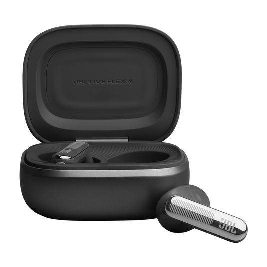 JBL Live Flex 4 - Black - True wireless Noise Cancelling earbuds - Bottom image number null