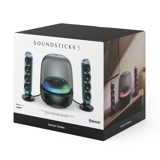 Harman Kardon SoundSticks 5 | Coluna Bluetooth de 2.1 canais com HDMI