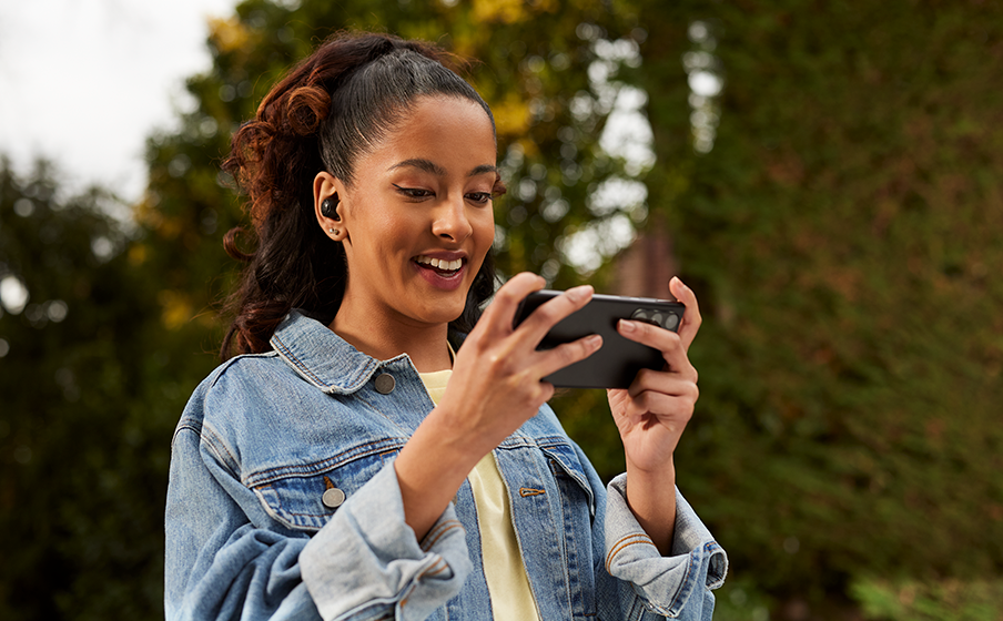JBL Quantum TWS Air Comunica&ccedil;&otilde;es claras em jogos com 4 microfones beamforming - Image