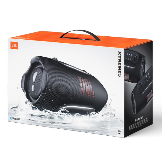 JBL Xtreme 5 - Black - Portable waterproof speaker with massive legendary JBL sound, ambient edge lighting, and a convenient shoulder strap - Detailshot 15 image number null
