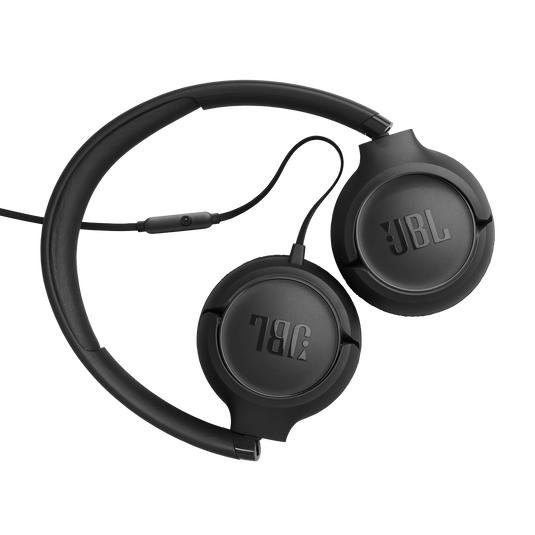 JBL Tune 530 Wired - Black - Wired on-ear headphones - Back image number null