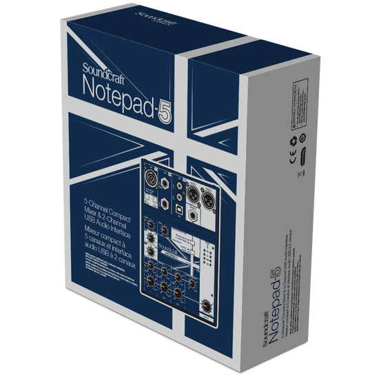 Soundcraft Notepad-5 USBミキサー Soundcraft Notepad-5 高品位ミキサー
