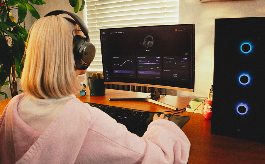 JBL Quantum 250 | Fone de ouvido gamer com fio e compatibilidade