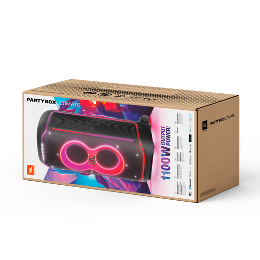 JBL PartyBox Ultimate - Black - Massive party speaker with powerful sound, multi-dimensional lightshow, and splashproof design. - Detailshot 3 image number null