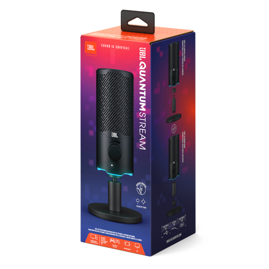 JBL Quantum Stream | Microfone USB para streaming e gravação