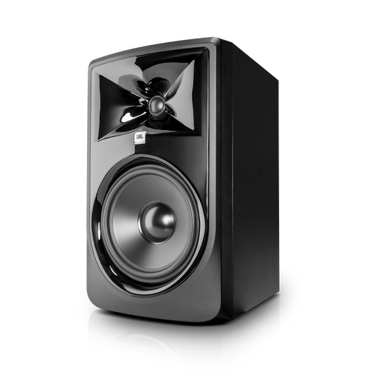 JBL 308P MkII - Black - Powered 8" (20.32 cm) Two-Way Studio Monitor - Hero image number null