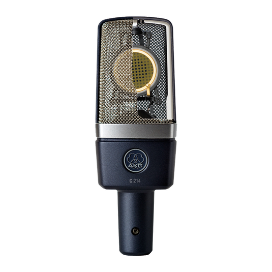 【極美品】AKG C214 + AKG PF80 C214 | Microfone condensador profissional de diafragma grande