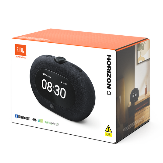 JBL Horizon 3 with FM | Caixa de som com rádio-relógio FM Bluetooth®