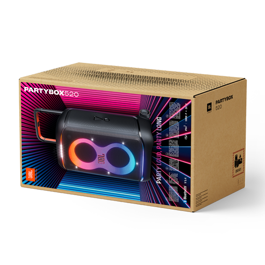 JBL PartyBox 520 - Black - Portable battery-powered party speaker with powerful and loud sound - Detailshot 9 image number null