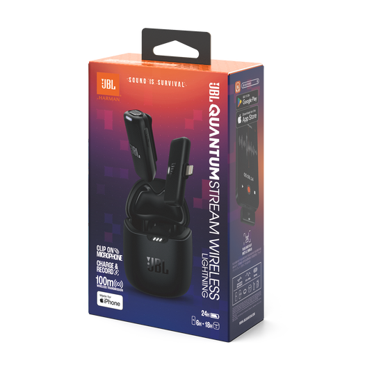 JBL Quantum Stream Wireless Lightning - Black - Wearable wireless streaming microphone for Lightning connection - Detailshot 15 image number null