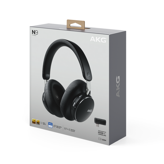 AKG N9 Hybrid - Black - Wireless over-ear noise cancelling headphones - Detailshot 15 image number null